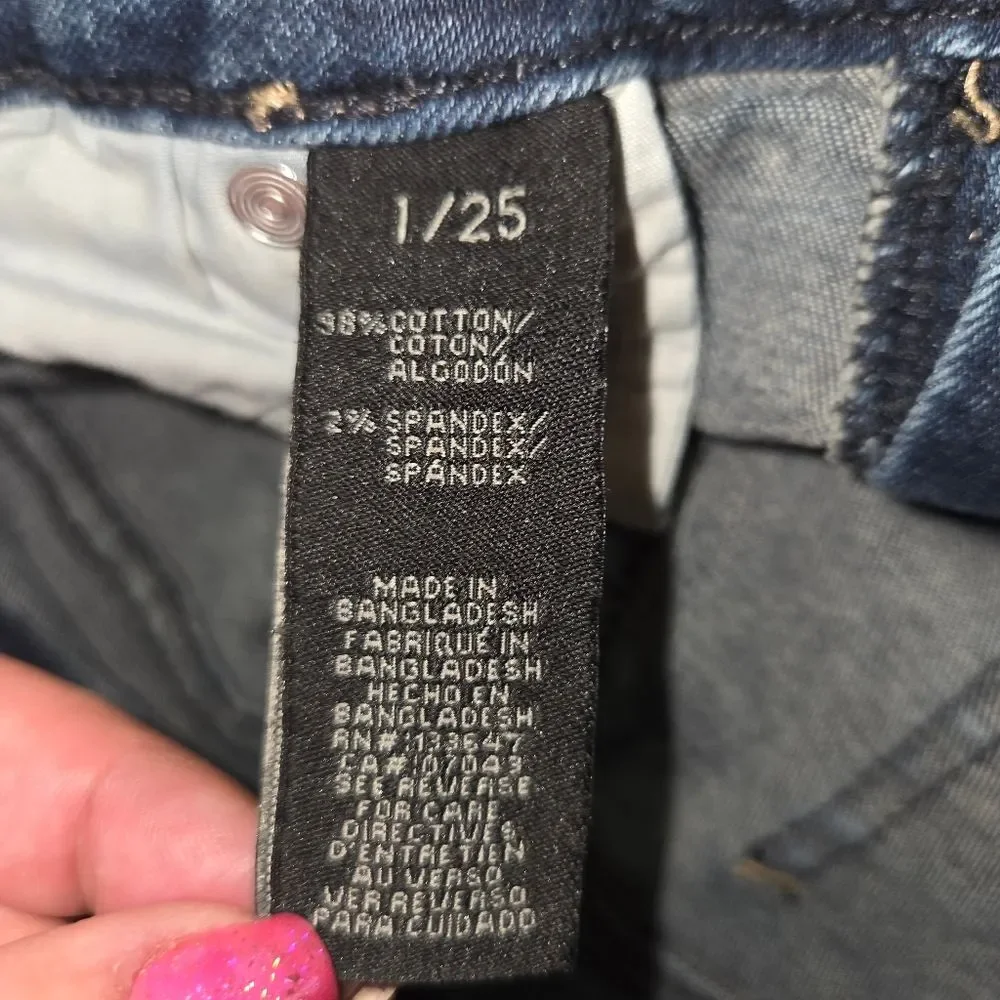 Kendall + Kylie The Ultra Babe Skinny Denim Jeans Size 1 25